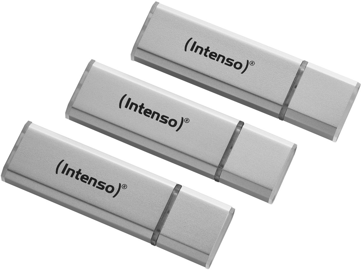 INTENSO USB-Stick Alu Line 3x 16GB 3521473 USB 2.0 silver (4034303028597)