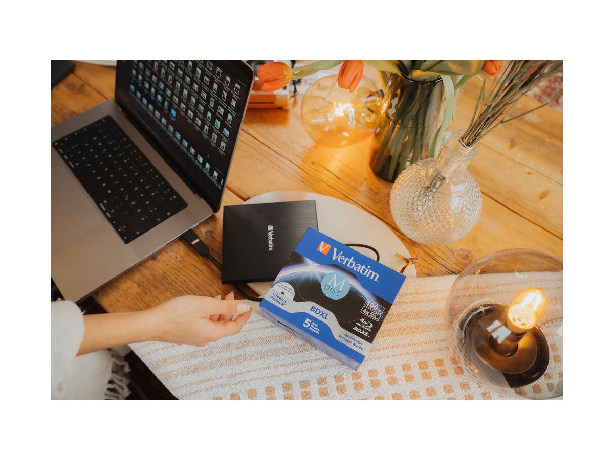 VERBATIM BD-R Jewel 100GB 43834 M-Disc IJ printable 5pcs (0023942438342)