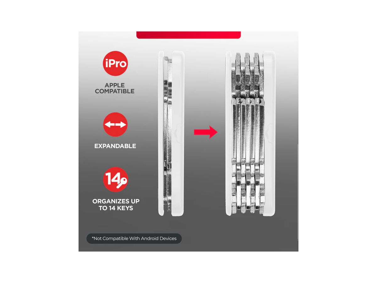 KEYSMART iPro V3 KS431-WHT-V3 Apple Find My, White (0810024058686)