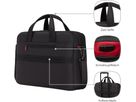 WENGER Laptop Briefcase 16 - 17inch 653498 Meteor Brief Black (7611160287892)