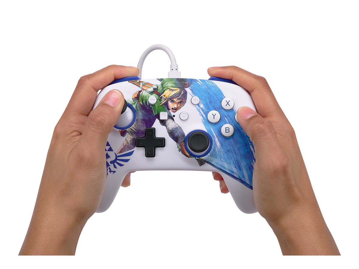 POWER A Enhanced Wired Controller 1526548-01 Master Sword Attack, NSW (0617885028649)