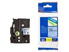 PTOUCH Ruban, laminé noir/bleu TZe-561 PT-3600 36 mm (4977766686594)
