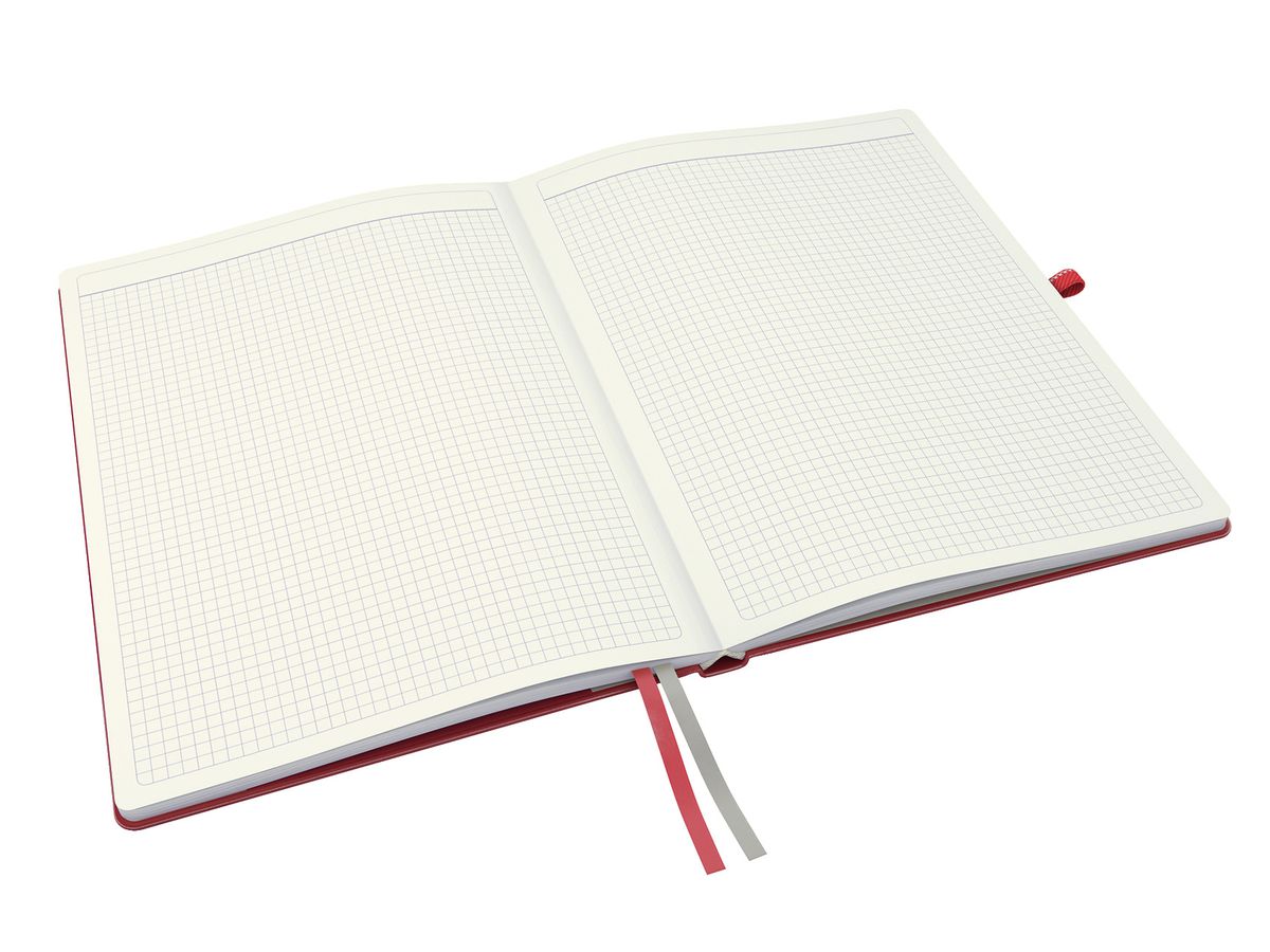LEITZ Carnet Complete A4 44710025 quadrillé rouge (4002432100859)