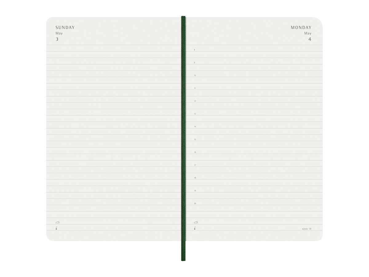 MOLESKINE Agenda Classic Large 2026 DSK1512DC3Y26 1G/1P verde mirto SC 13x21cm (8056999275594)