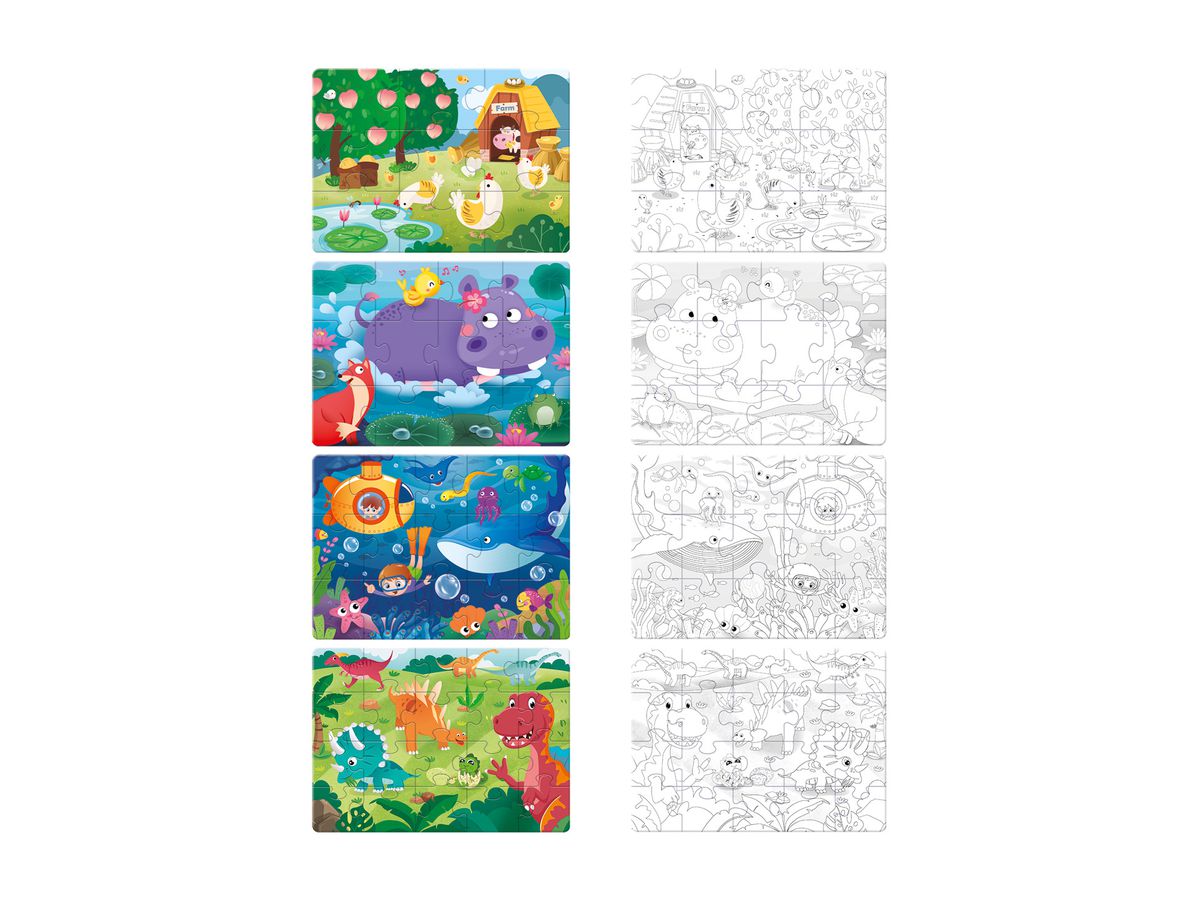 I AM CREATIVE Puzzleset 4087.552 zum Ausmalen ab 3 Jahre (7611983207114)