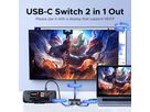 UGREEN USB-C Switch 2 In 1 Out,4K 55451 2×USBC- In, 1×HDMI Out (6941876254514)