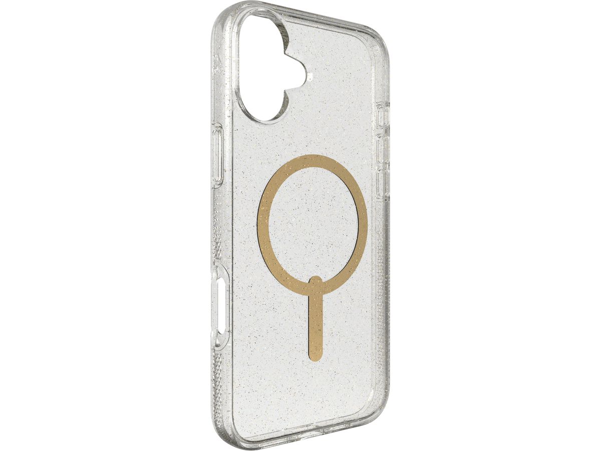 ZAGG Milan Cases Snap Apple 702315127 iPhone 16 Plus,Gold Glitter (0840390319630)