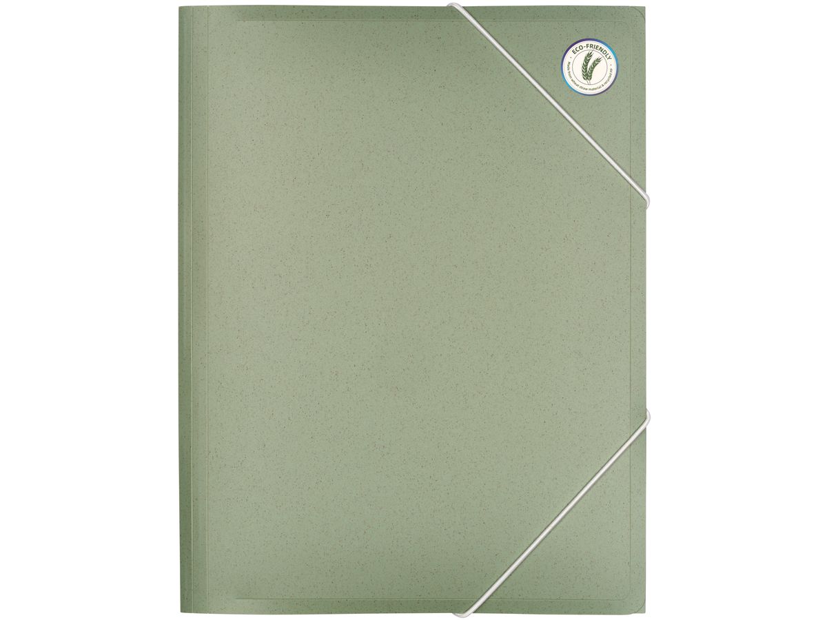 KOLMA Gummizugmappe Weizenstroh A4 11.090.01 grün (7611967113875)