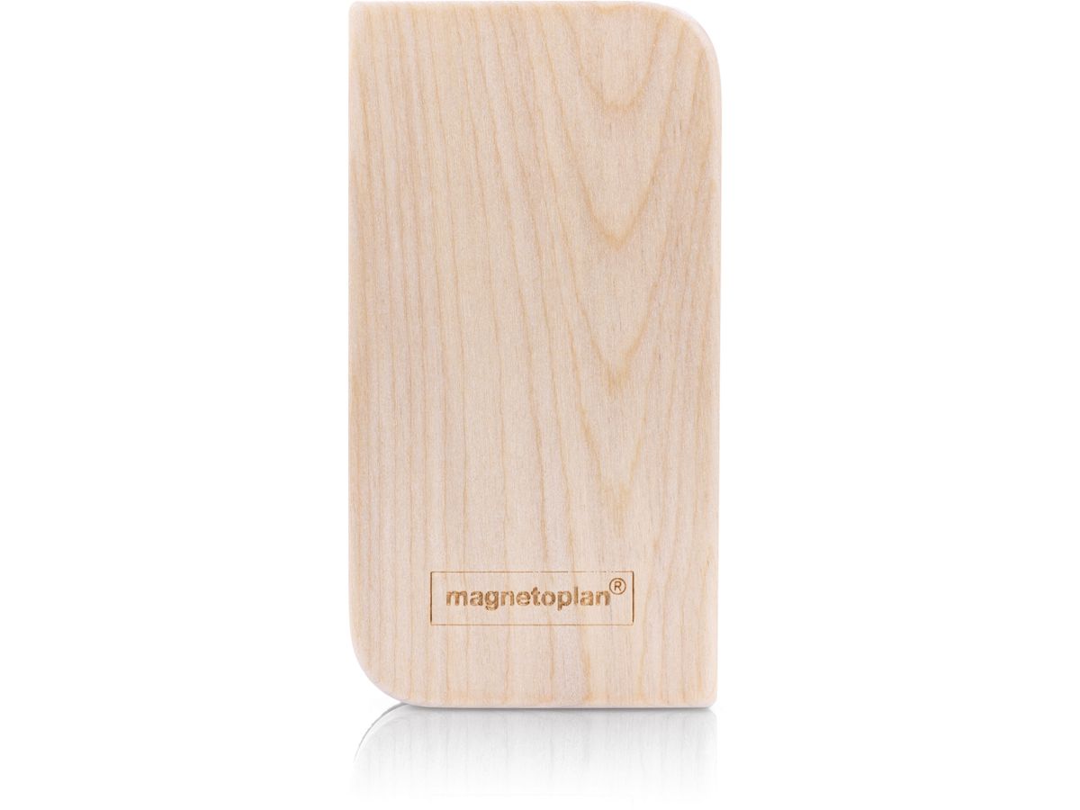 MAGNETOPLAN Tafellöscher, magnetisch 1228549 Wood Series,Birke 60x112x22mm (4013695067216)