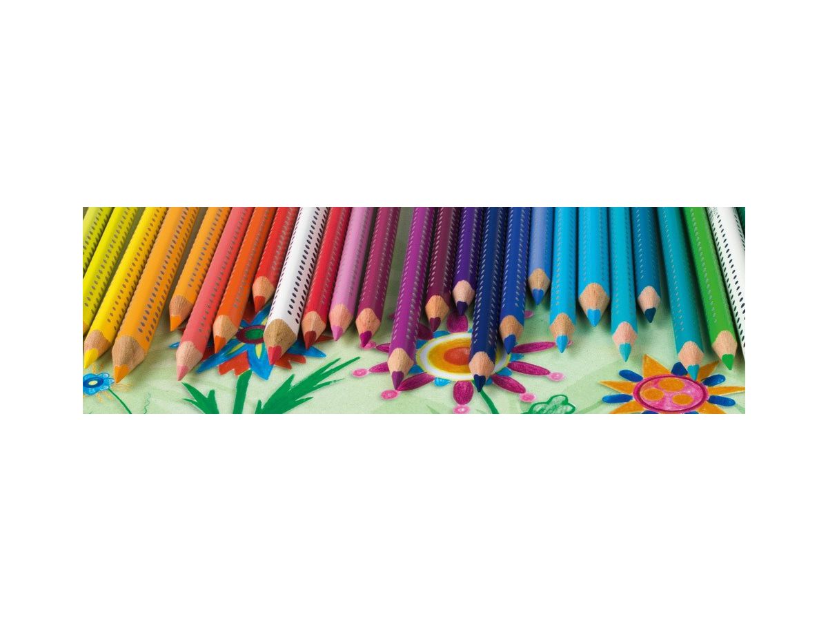 FABER-CASTELL Crayons Jumbo GRIP 110966 l'herbe verte (4005401109662)