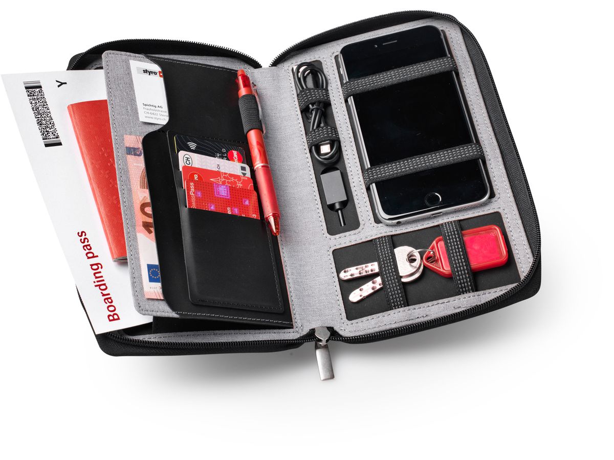 DUFCO Cartella con Powerbank 48-2006.000 4000 mAH, grigio (7612176079761)