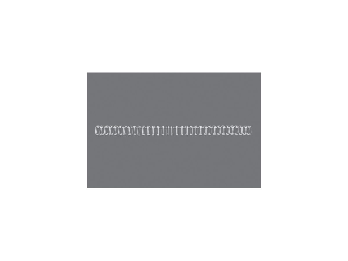 GBC Dorsini rilegafogli 8mm A4 RG810570 bianco, 34 anelli 100 pezzi (5019577190194)