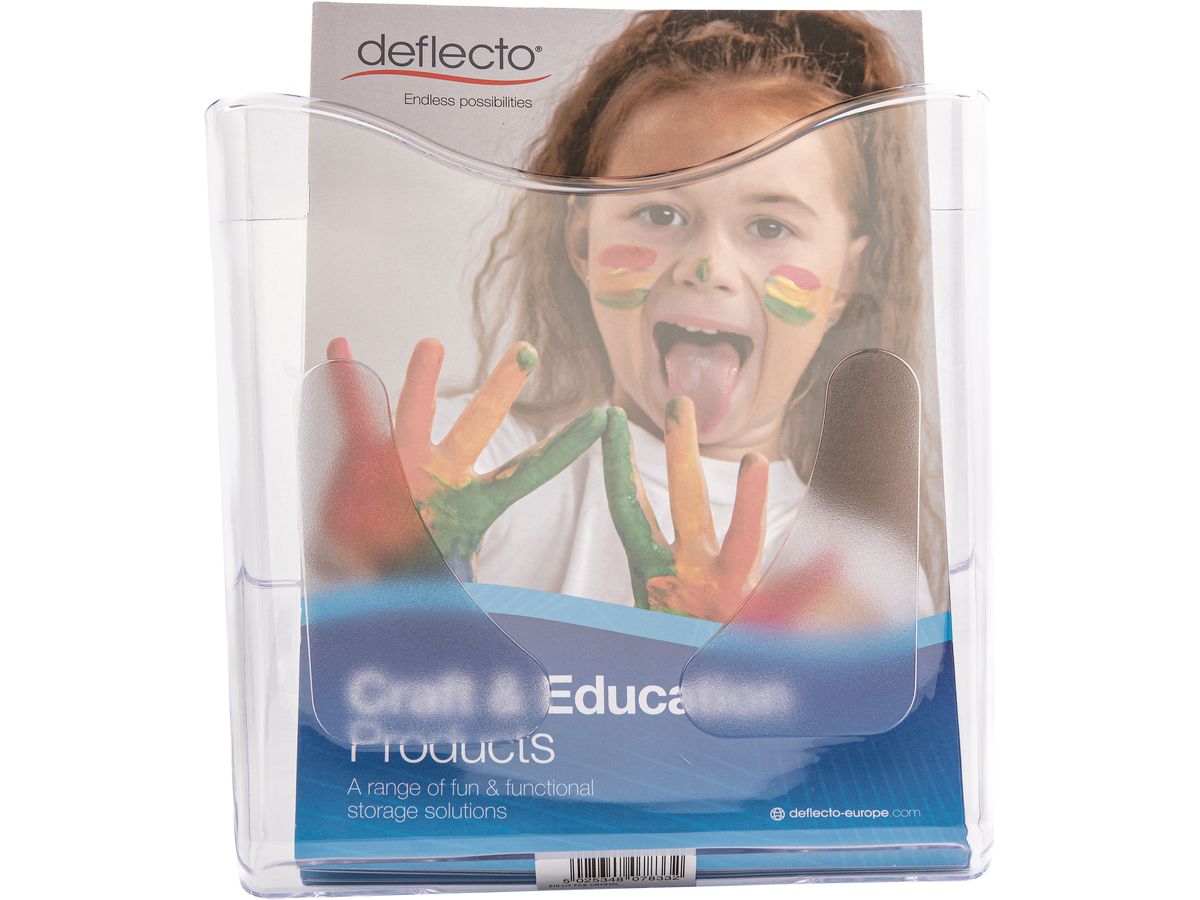 DEFLECTO Wandprospekthalter DocuPocket CP078YTCRY A4, hoch (5025348078332)