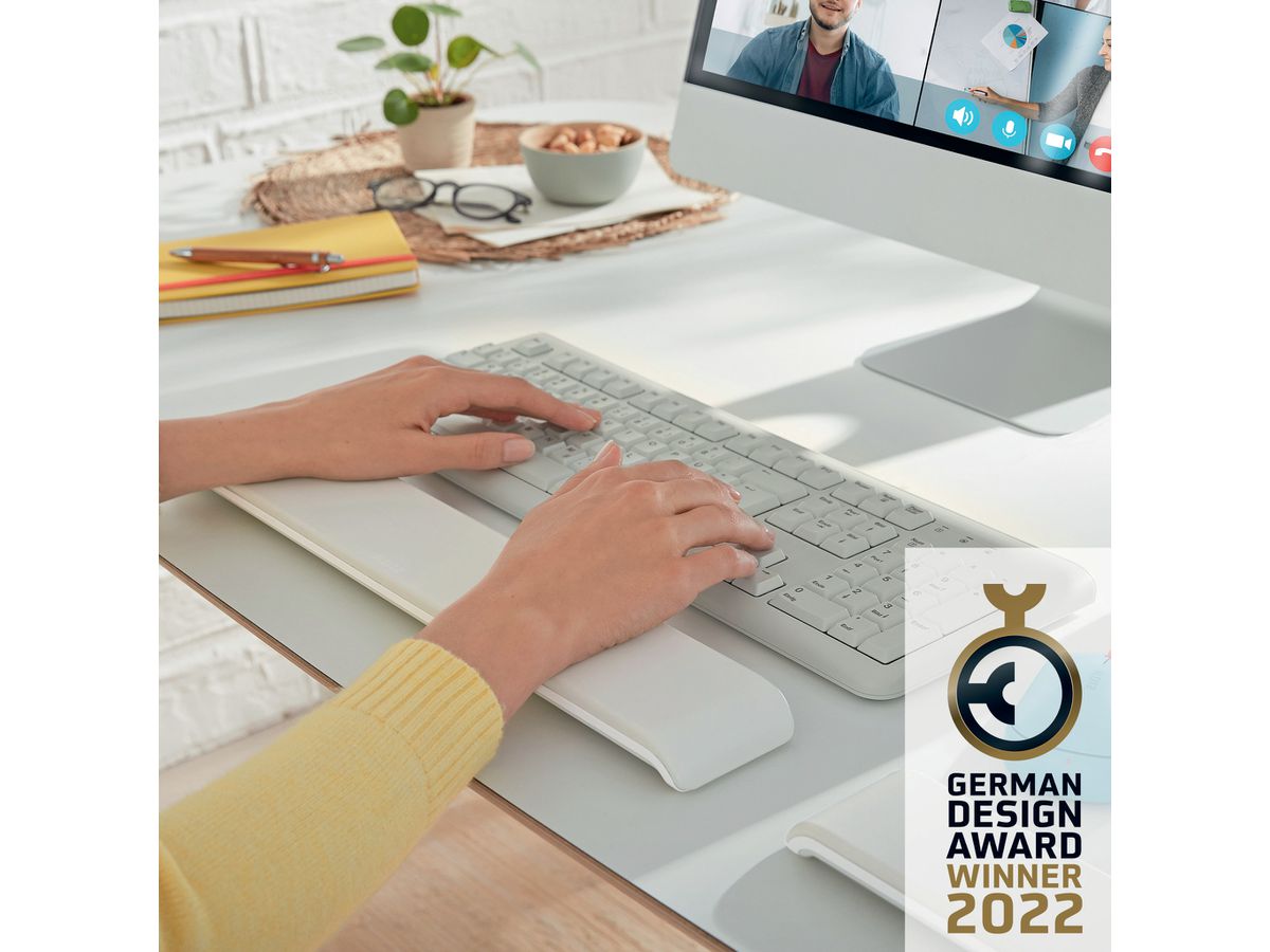 LEITZ Repose-poignets Cosy 6524-00-85 Réglable gris 1 pièce (4002432129386)