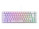 DELTACO TKL Gaming Keyboard membrane GAM-158-W RGB CH-Layout, White (5706470154827)