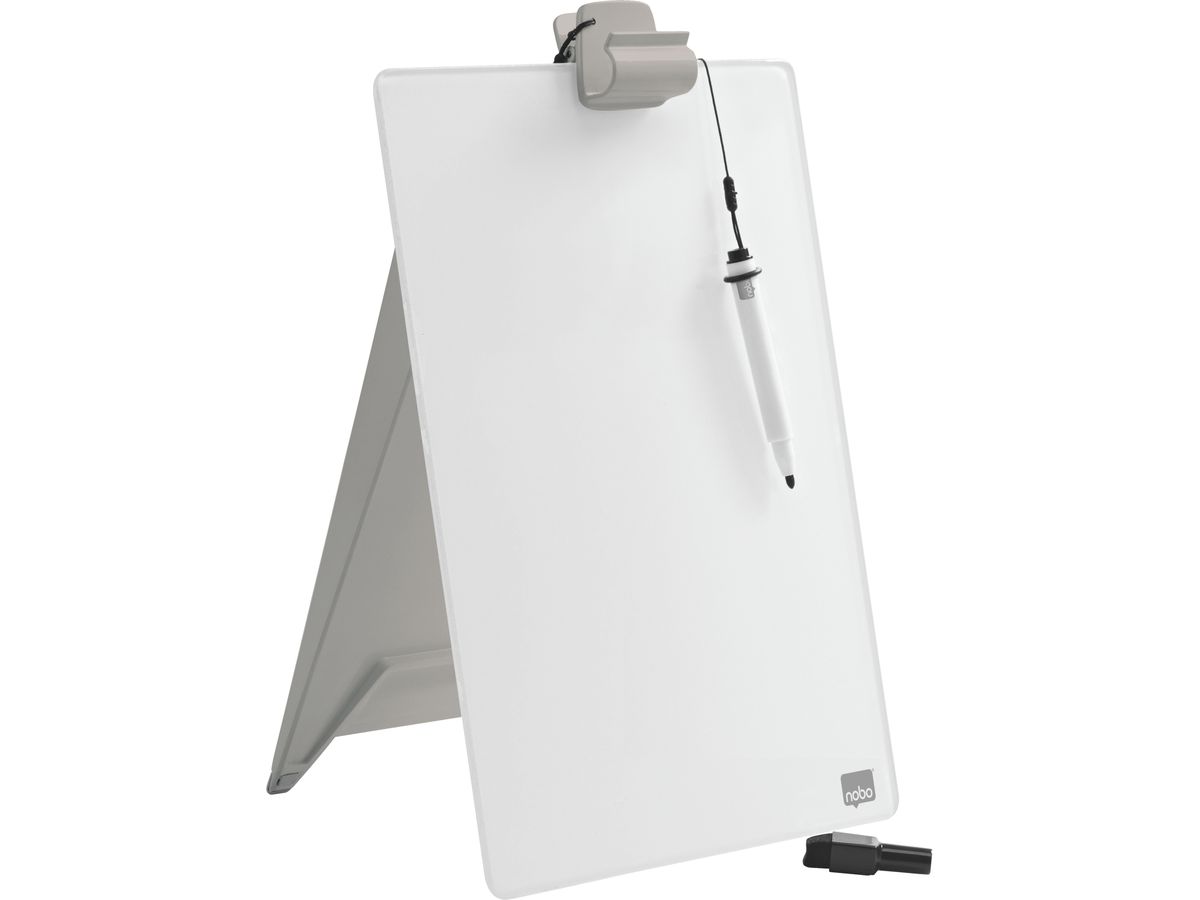 NOBO Diamond Glass Memoboard A4 1905173 bianco (5028252501934)