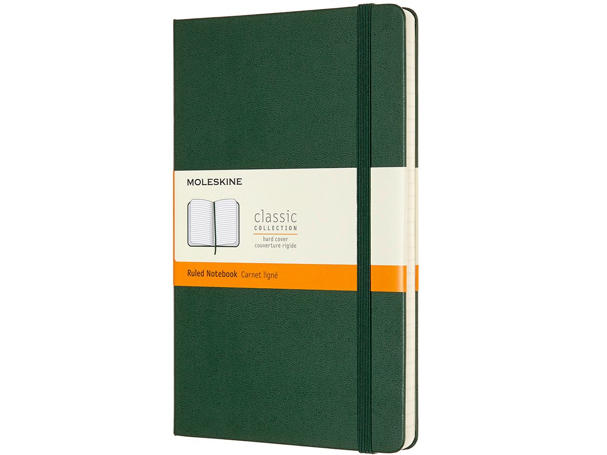 MOLESKINE Carnet HC L/A5 629063 lingé, vert, 240 pages (8058647629063)