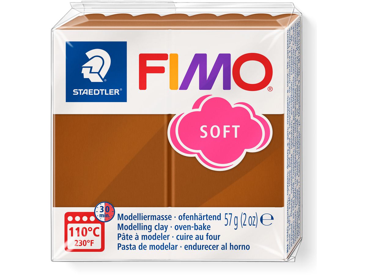 FIMO Pâte à modeler Soft 57g 8020-7 caramel (4006608809799)