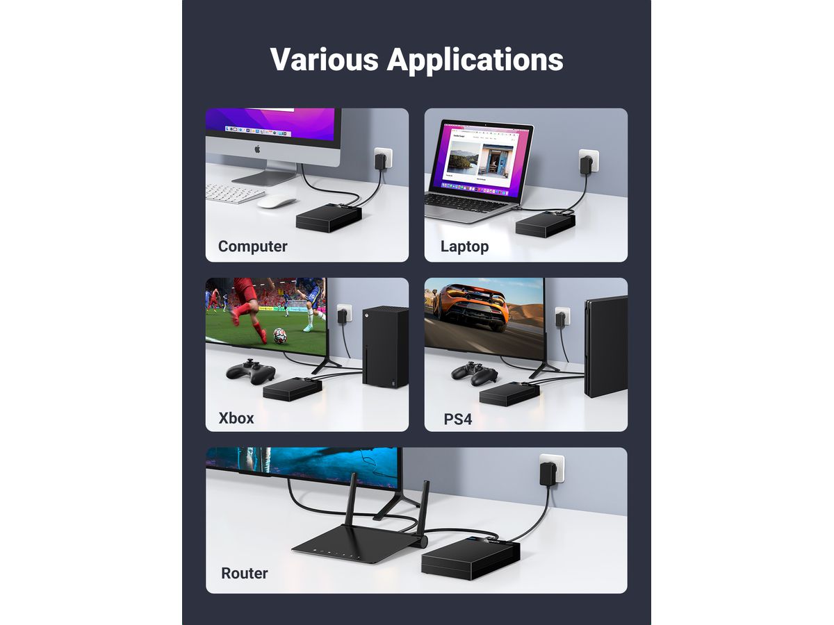 UGREEN SATA Hard Driver Enclosure 50422 USB 3.0 B to 3.5,2.5 (BB) (6957303854226)