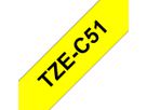 PTOUCH Nastro, lam.,fluor.nero/giallo TZe-C51 PT-540 24 mm (4977766692496)