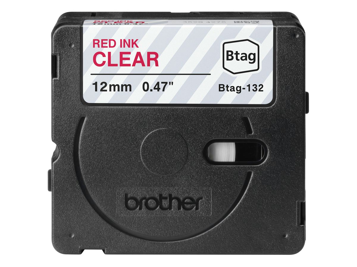 PTOUCH Ruban roug/transp. non laminé BTAG-132 PT-N10/N20/N25BT 12 mm (4977766835978)