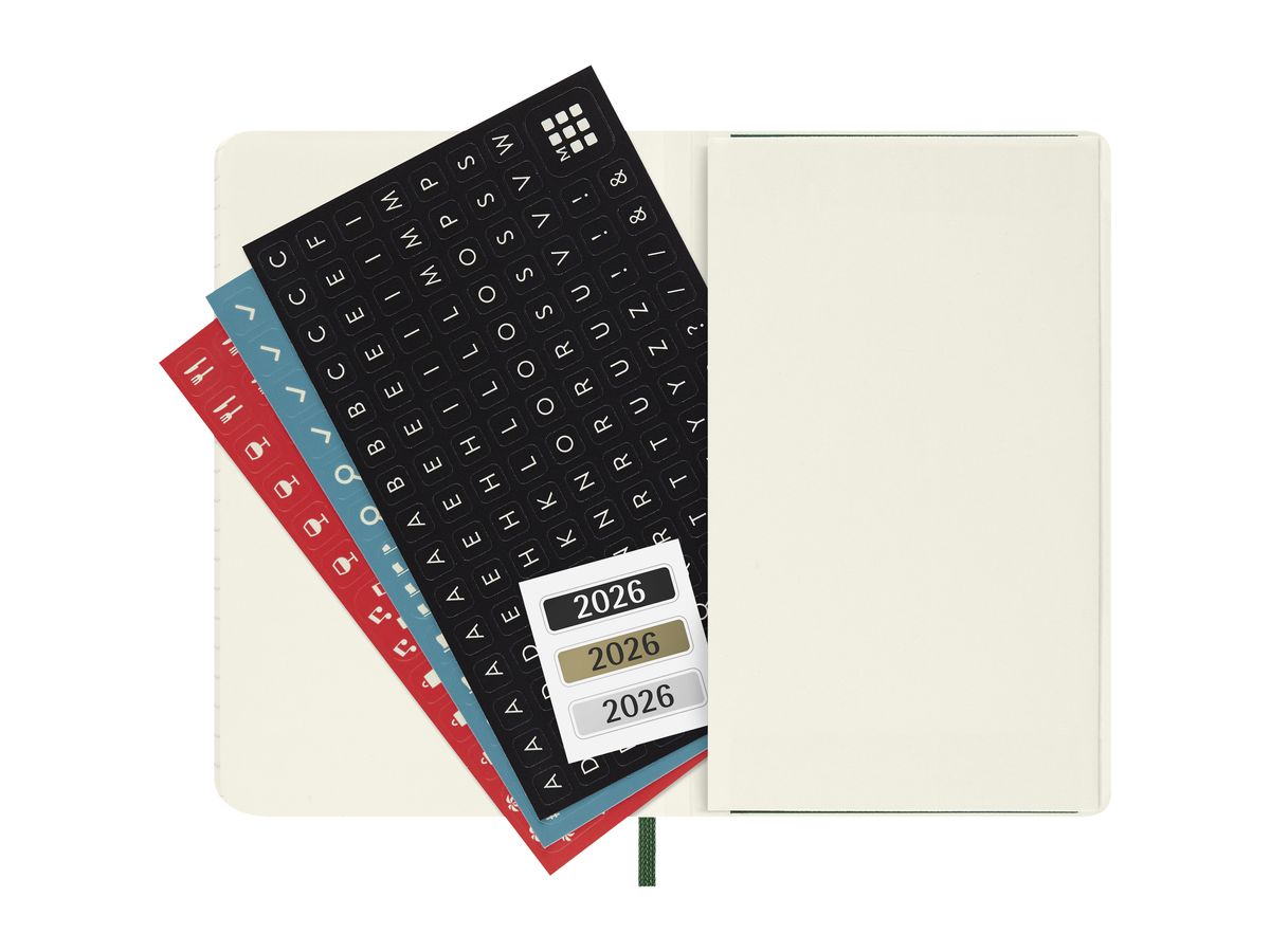 MOLESKINE Agenda Classic Pocket 2026 DSK1512DC2Y26 1T/1S myrtengrün SC 9x14cm (8056999275587)