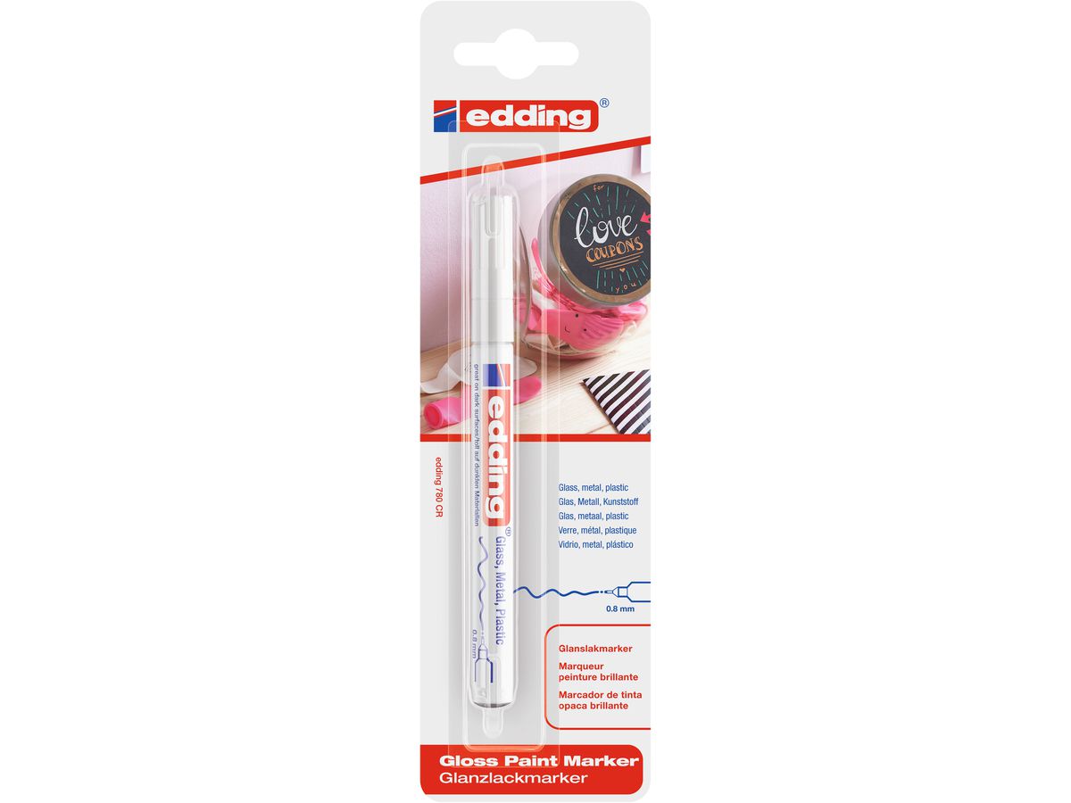 EDDING Paintmarker 780 0.8mm 780BLI-49 CREA bianco Blister (4004764060634)
