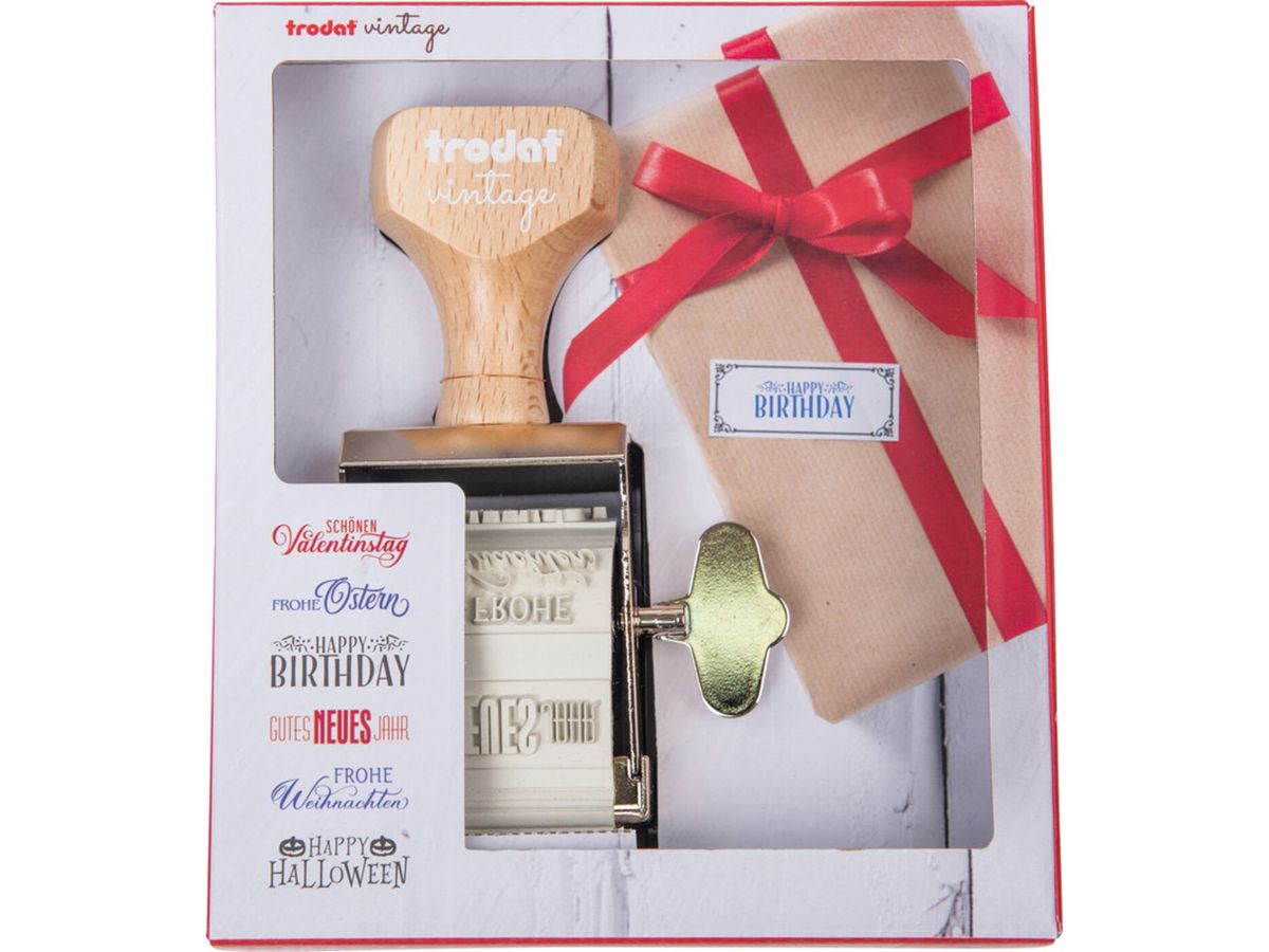 TRODAT Vintage Timbro 158077 Eventi speciali, 3-colori (9010035580775)