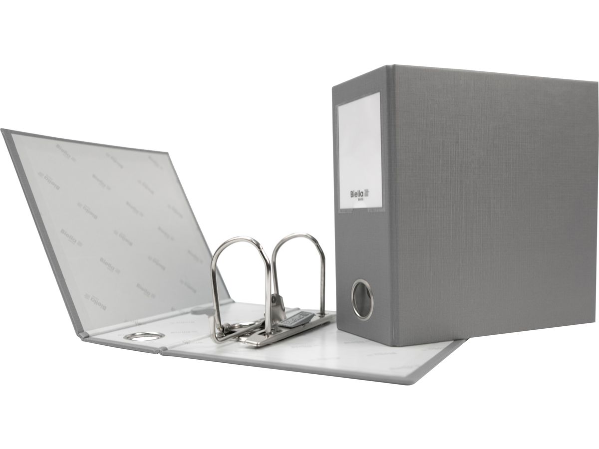 BIELLA Ordner 8cm 12060800U grau A6 (7611365202256)