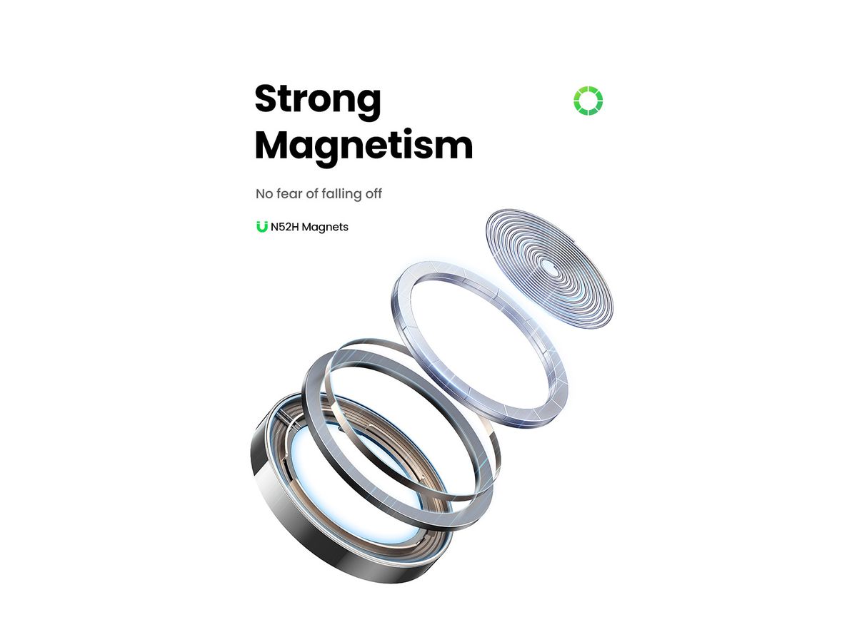 UGREEN Wireless Charger 2in1 ,20W 45056 iPhone, AirPods, Gray (6941876240562)