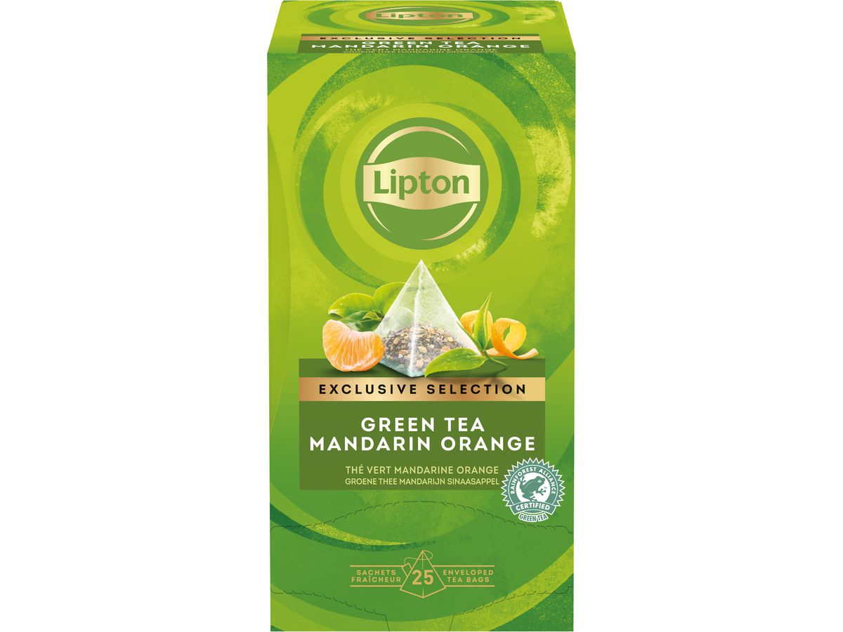 LIPTON Tangerino - Tè all'arancia 4071220 25 Piramide (8720608020010)