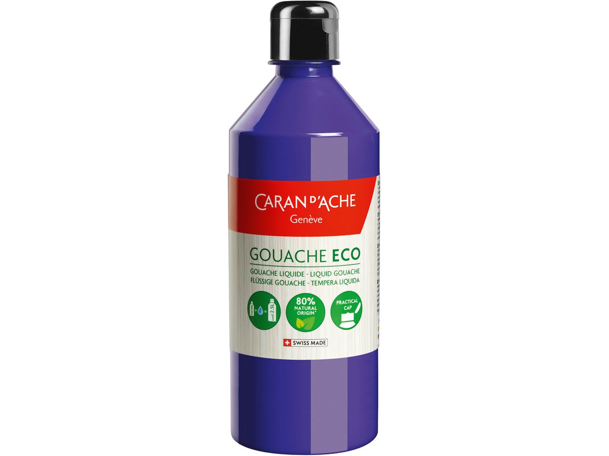 CARAN D'ACHE Couleur opaq.Gouache Eco 500ml 2370.120 violett liquide (7630002334686)