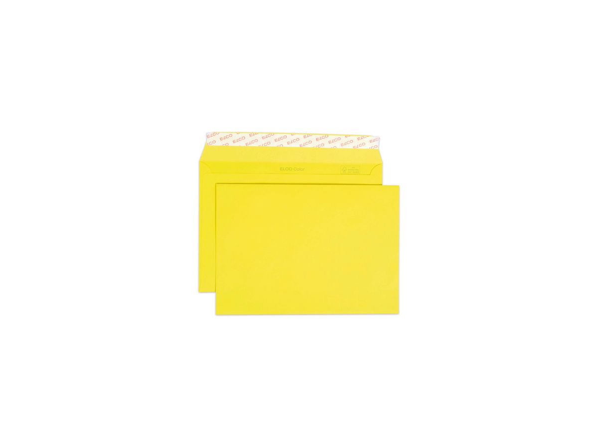ELCO Enveloppe Color s/fenêtre C5 24084.72 100g, jaune 250 pcs. (7610425859812)