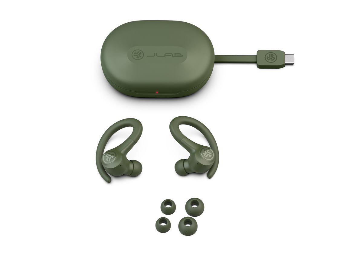 JLAB Go Sport+ Earbuds IEUEBGAIRSPRTRGRN124 True Wireless, Green (0812887019712)