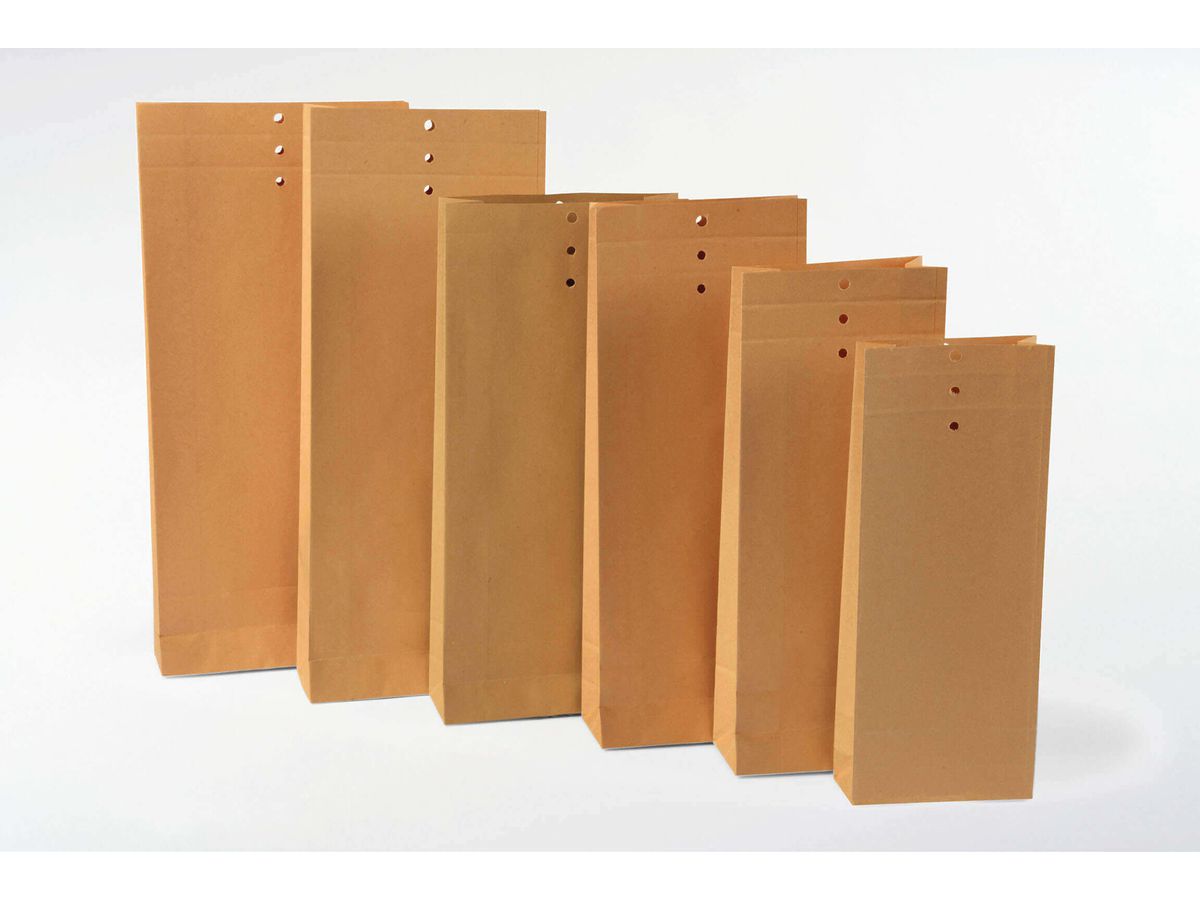 FLEXIPAK Poche à comp. papier Kraft 2FHMFB00006 brun, 160x50x345mm 250 pcs. (4009445200064)