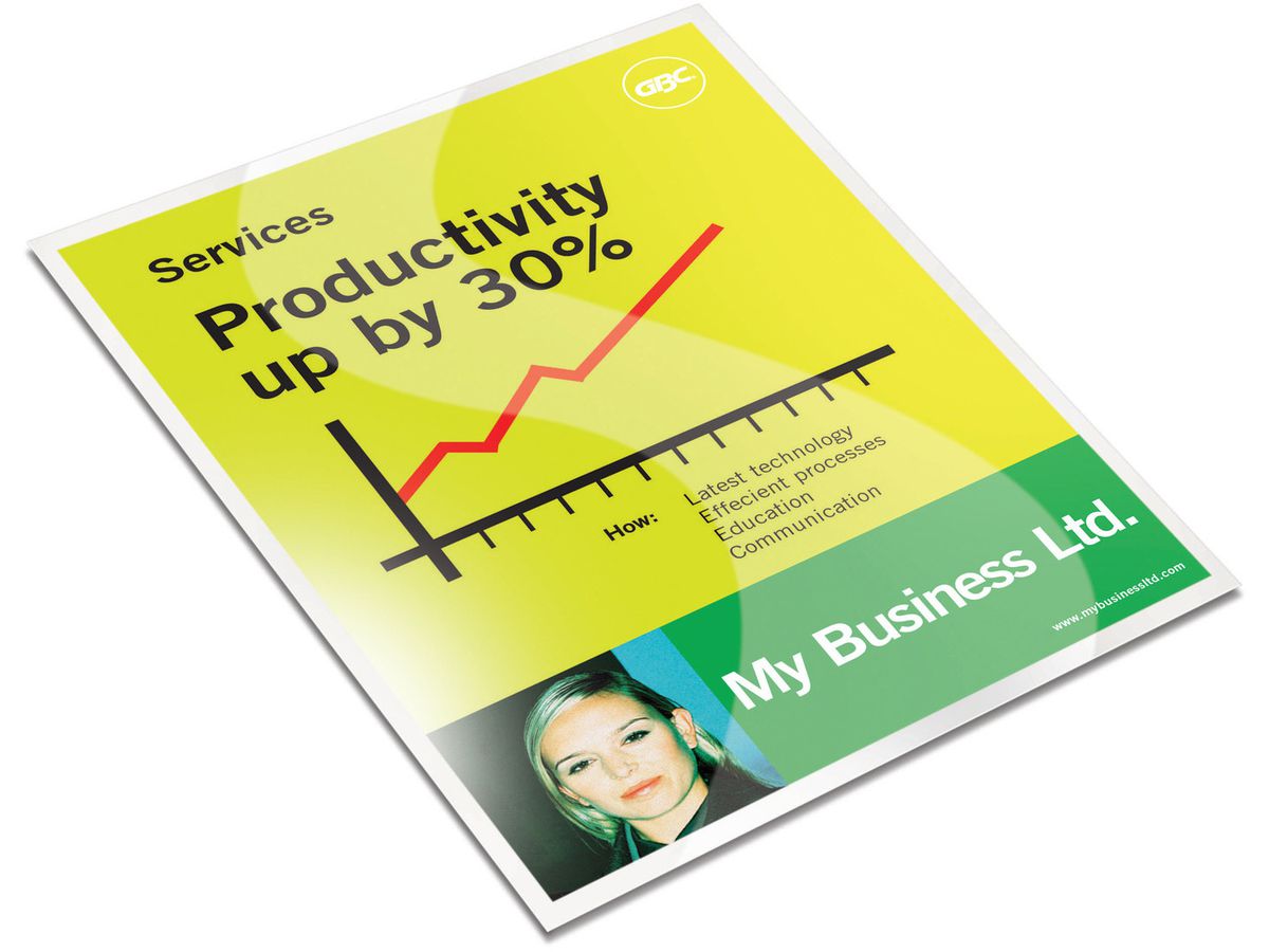 GBC Laminiertasche A4 3747347 glanz, 75my 100 Stk (0033816048065)