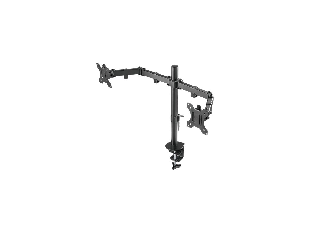 DELTACO Dual monitor desk arm GAM-040 13-32 inch screens (7333048033123)