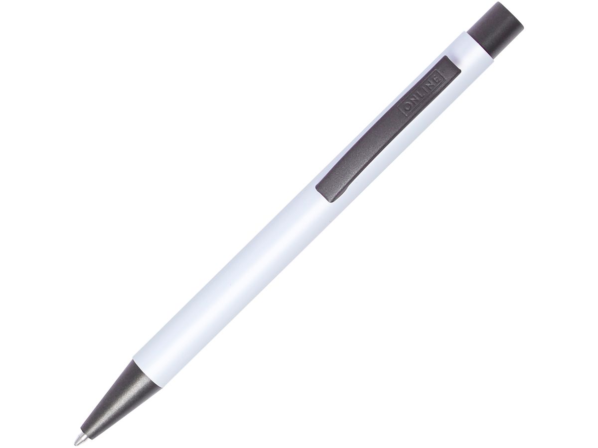 ONLINE Stylo à bille Soft Metal M 21734/3D pure white (4014421217349)