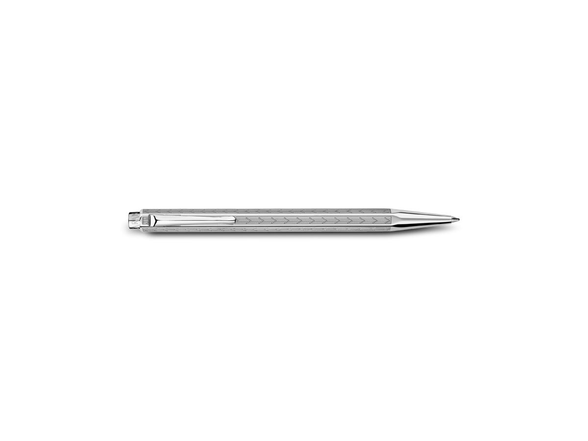 CARAN D'ACHE Stylo à bille Ecridor Chevron 890.286 argent (7610186712944)