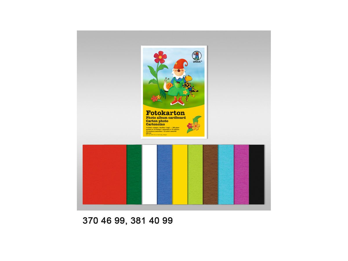 URSUS Carton photo A3 1134624 300g, bordeaux 100 feuilles (4008525176763)