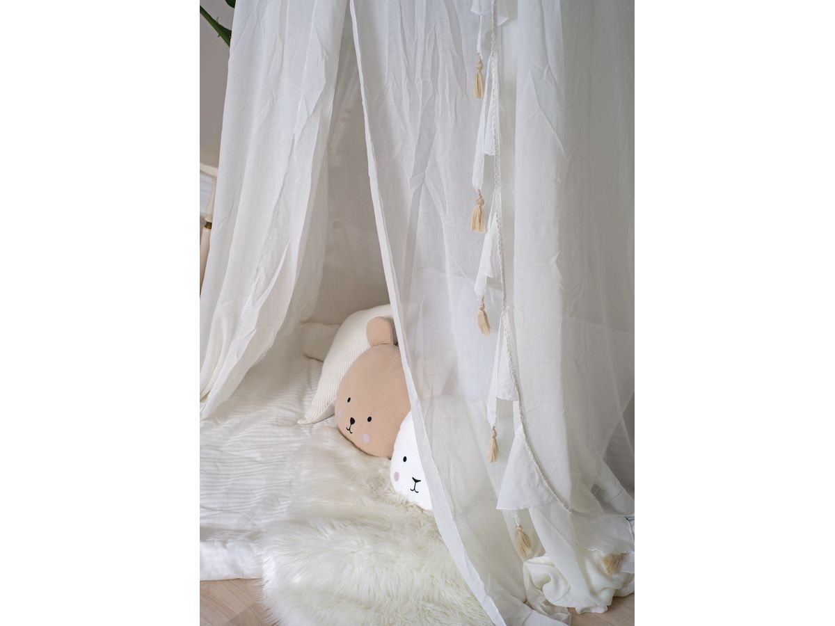 JABADABADO Pillow bunny N0146 white 25x45cm (7350018361079)