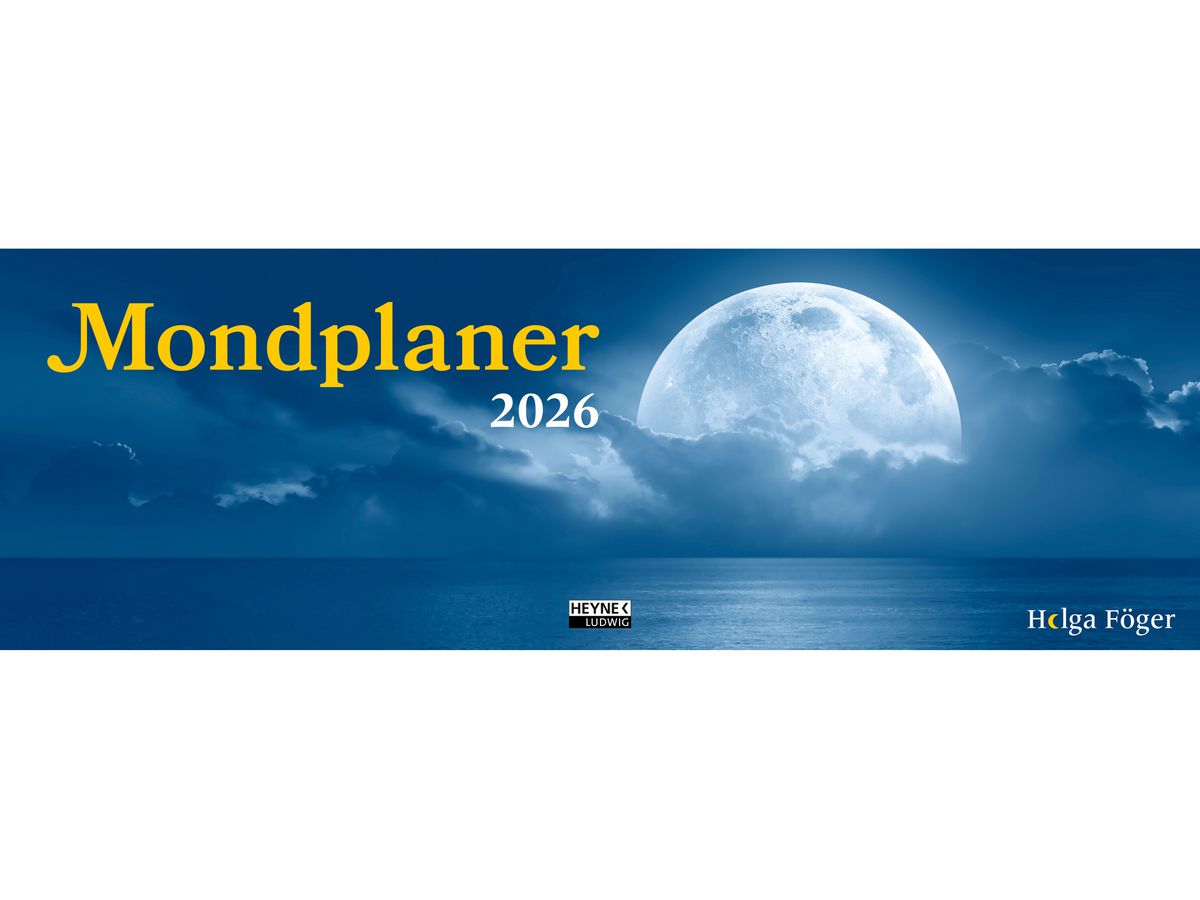HEYNE Mondplaner 2026 9783453239616 1W/2S DE 32x10.7cm (9783453239616)