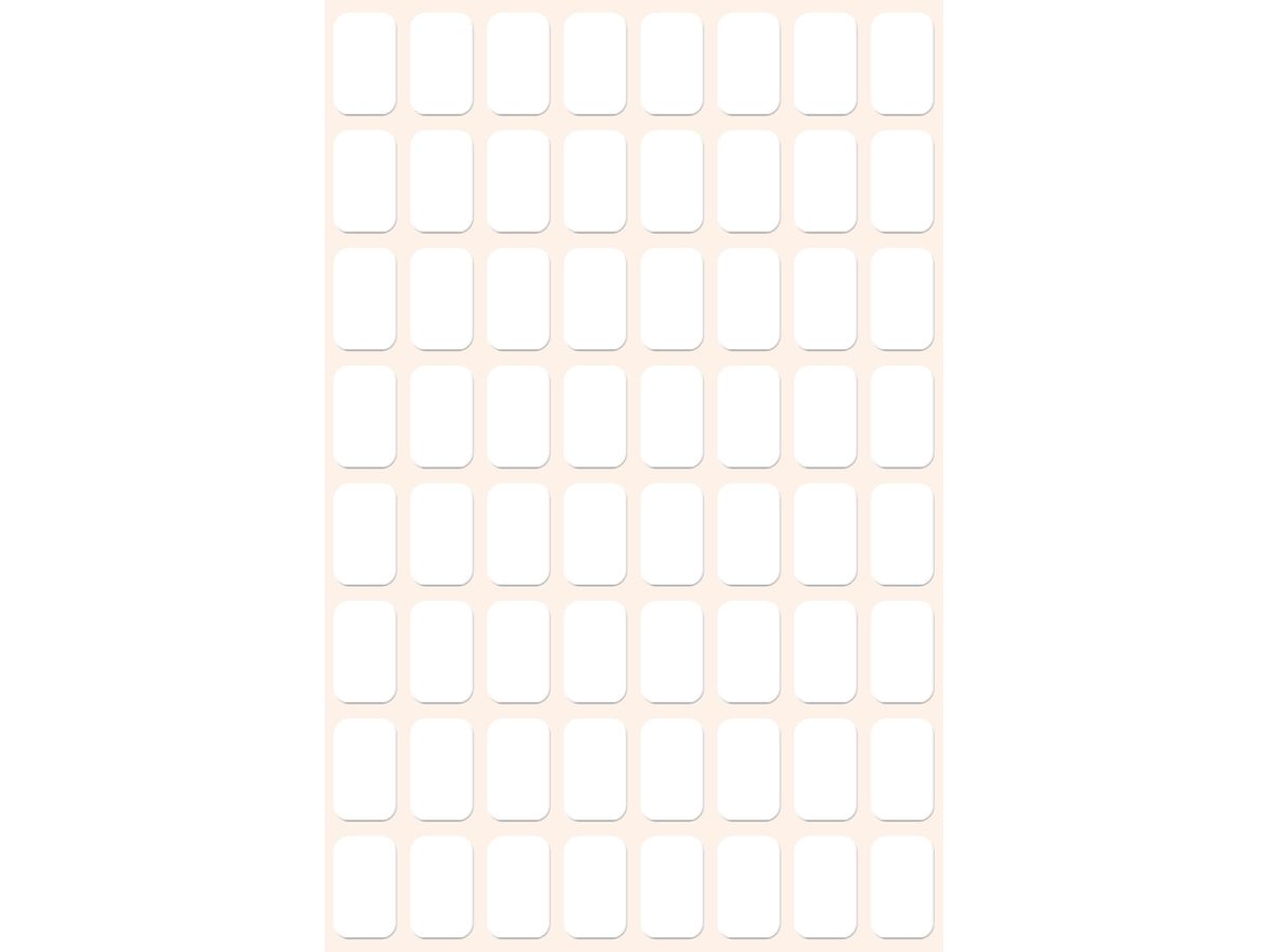 AVERY ZWECKFORM Etichette casa 13×8mm 3041 bianco 384 pezzi (4004182030417)