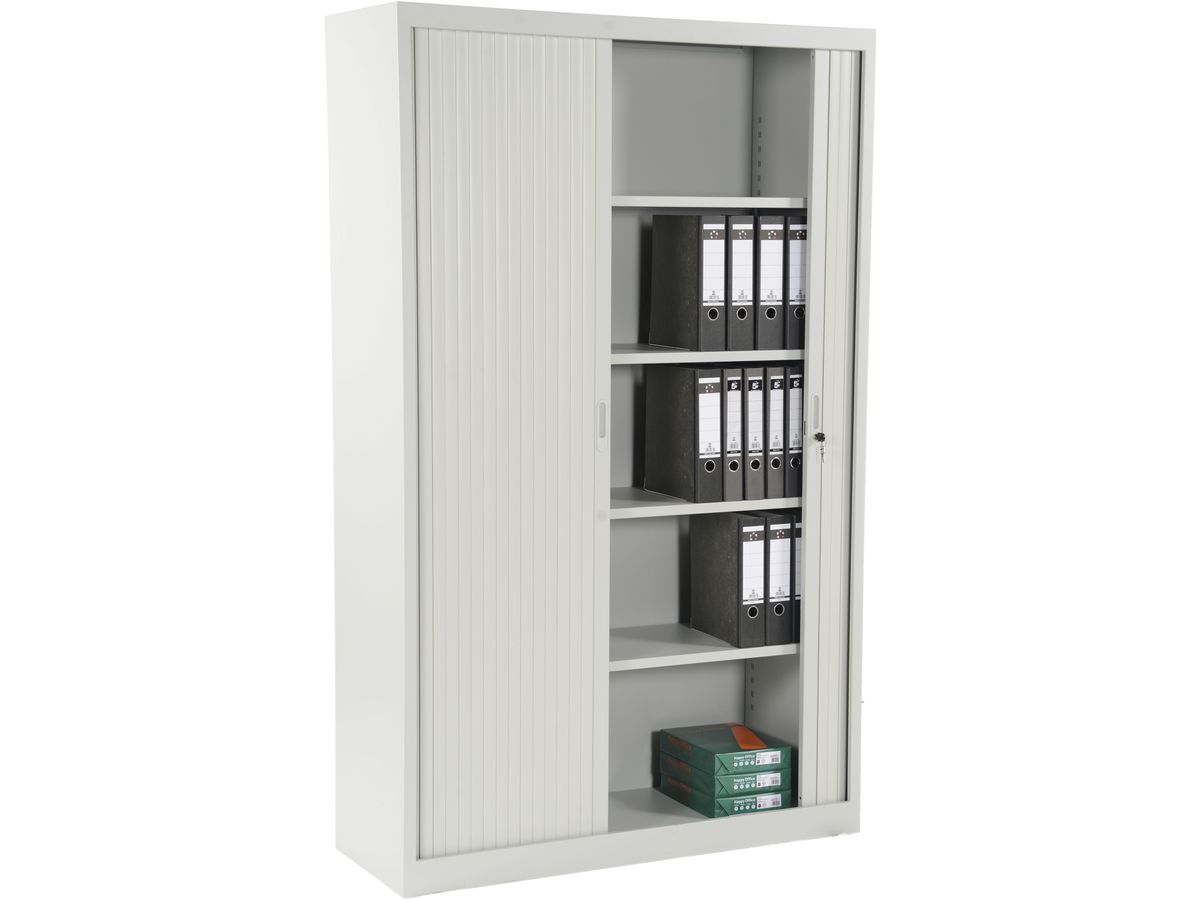 EDGY Armoire à rideau RS05/7035 5 Hauteurs de classeurs (7630006738152)