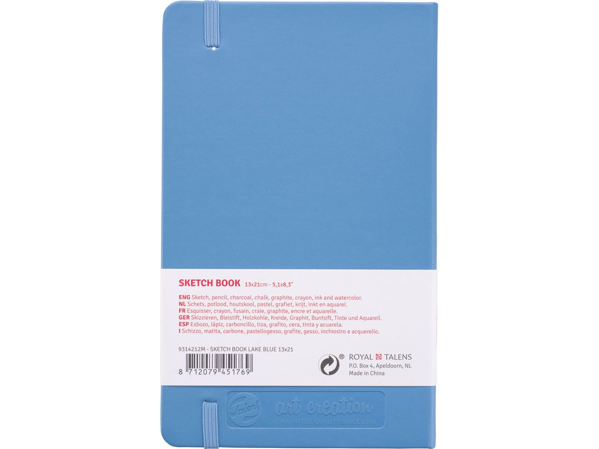 TALENS Sketch Book 13x21cm 9314212M seeblau 80 Seiten (8712079451769)