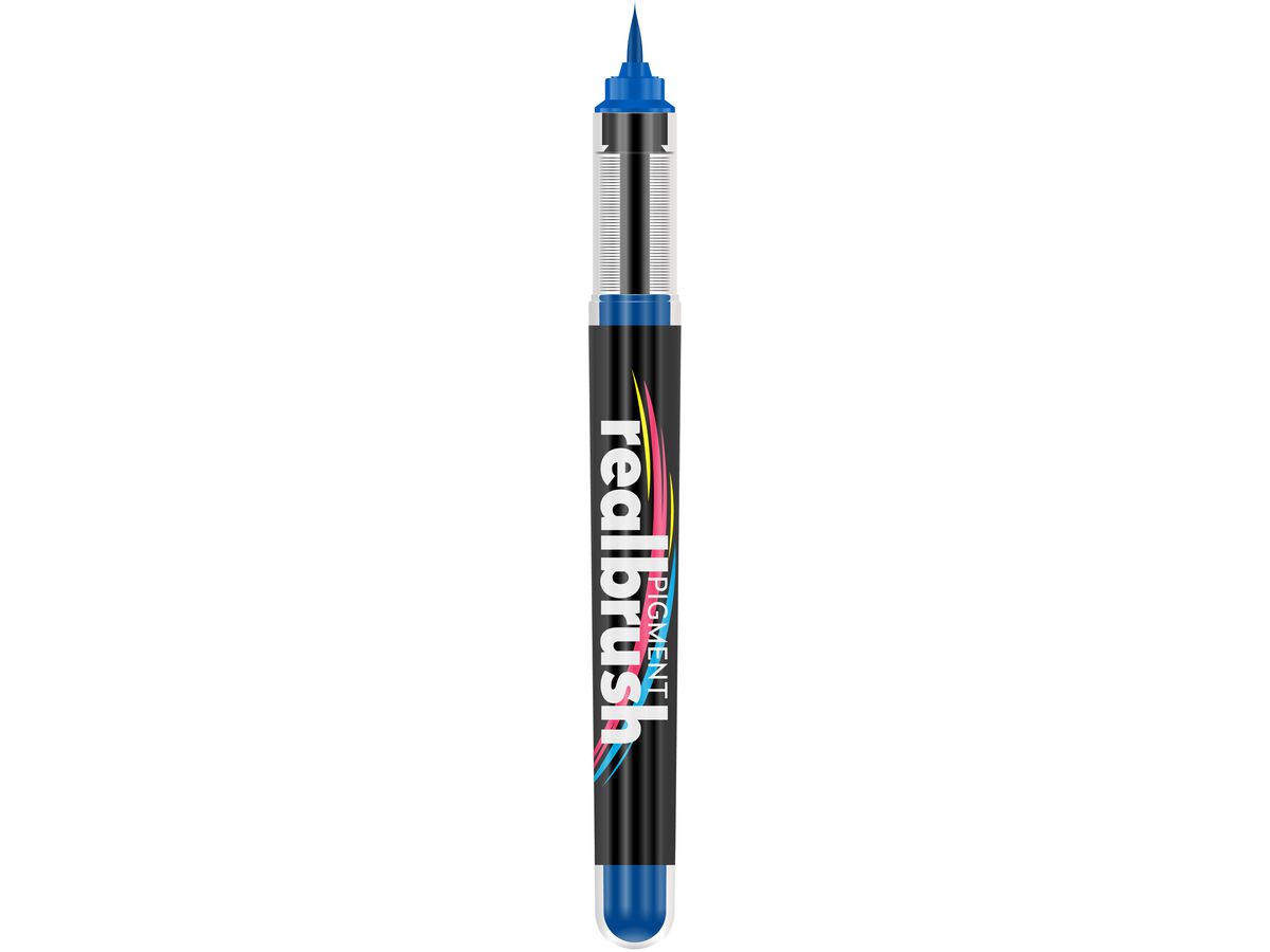 KARIN Real Brush Pen 0.4mm 33Z300 Pigment, azzurro (5904446032180)
