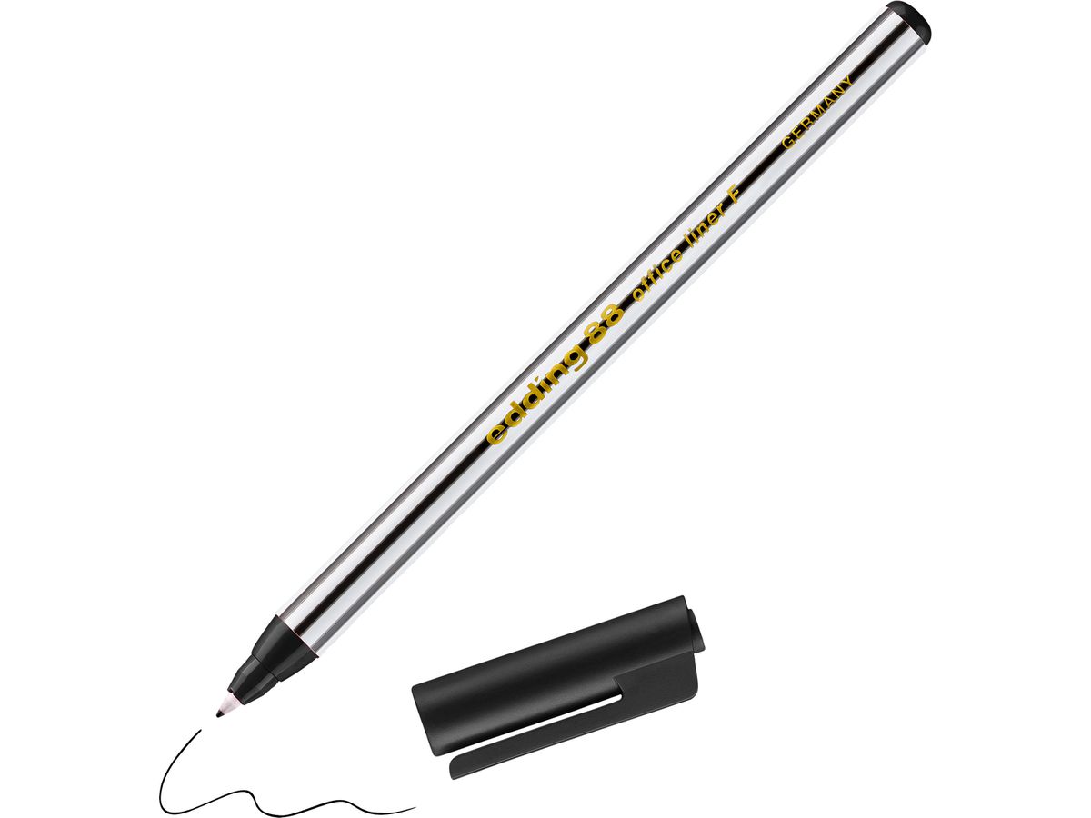 EDDING Penna 88 officeliner 0.6mm 88-1 nero (4004764040636)