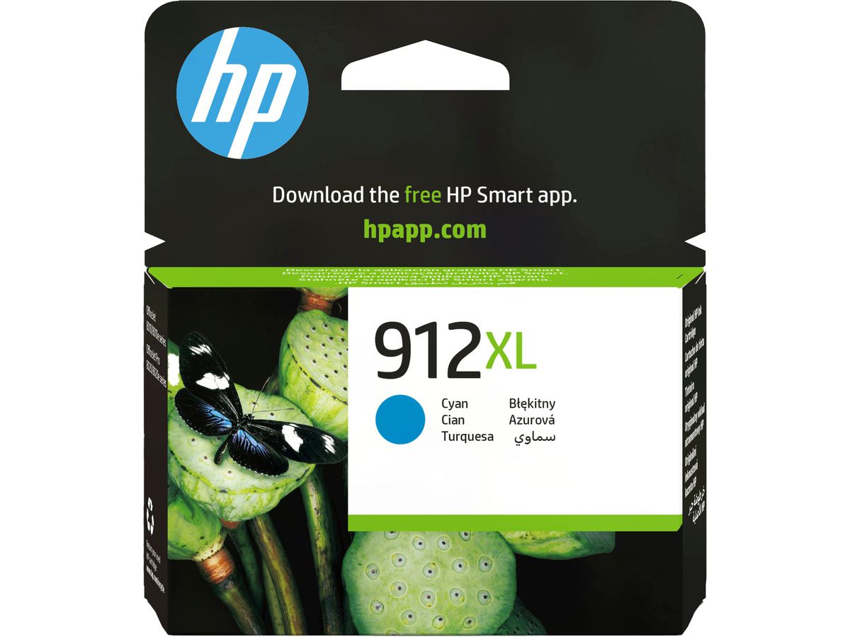 HP Tintenpatrone 912XL cyan 3YL81AE OfficeJet 8010/8020 700 S. (0192545866866)