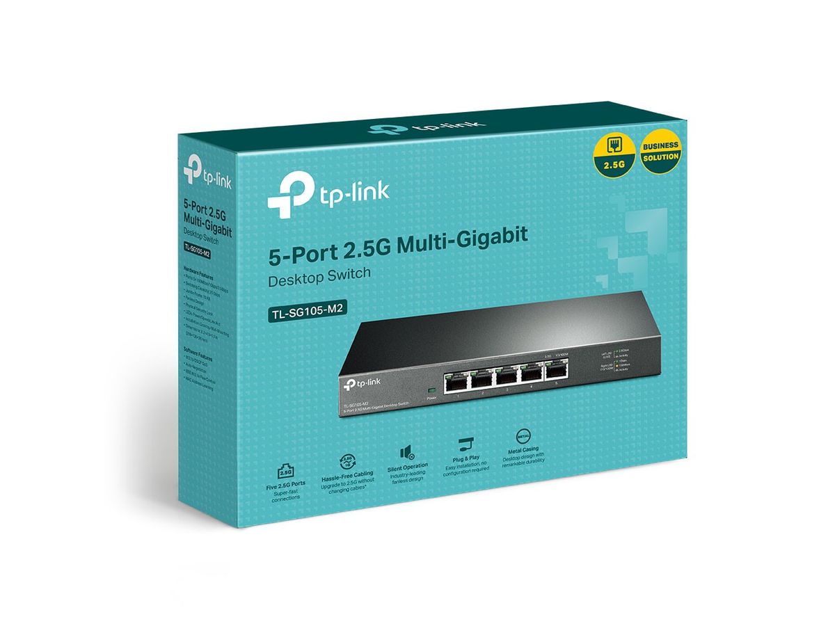 TP-LINK Multi-Gigabit Desktop Switch TL-SG105-M2 5-Port 2.5G (6935364052881)