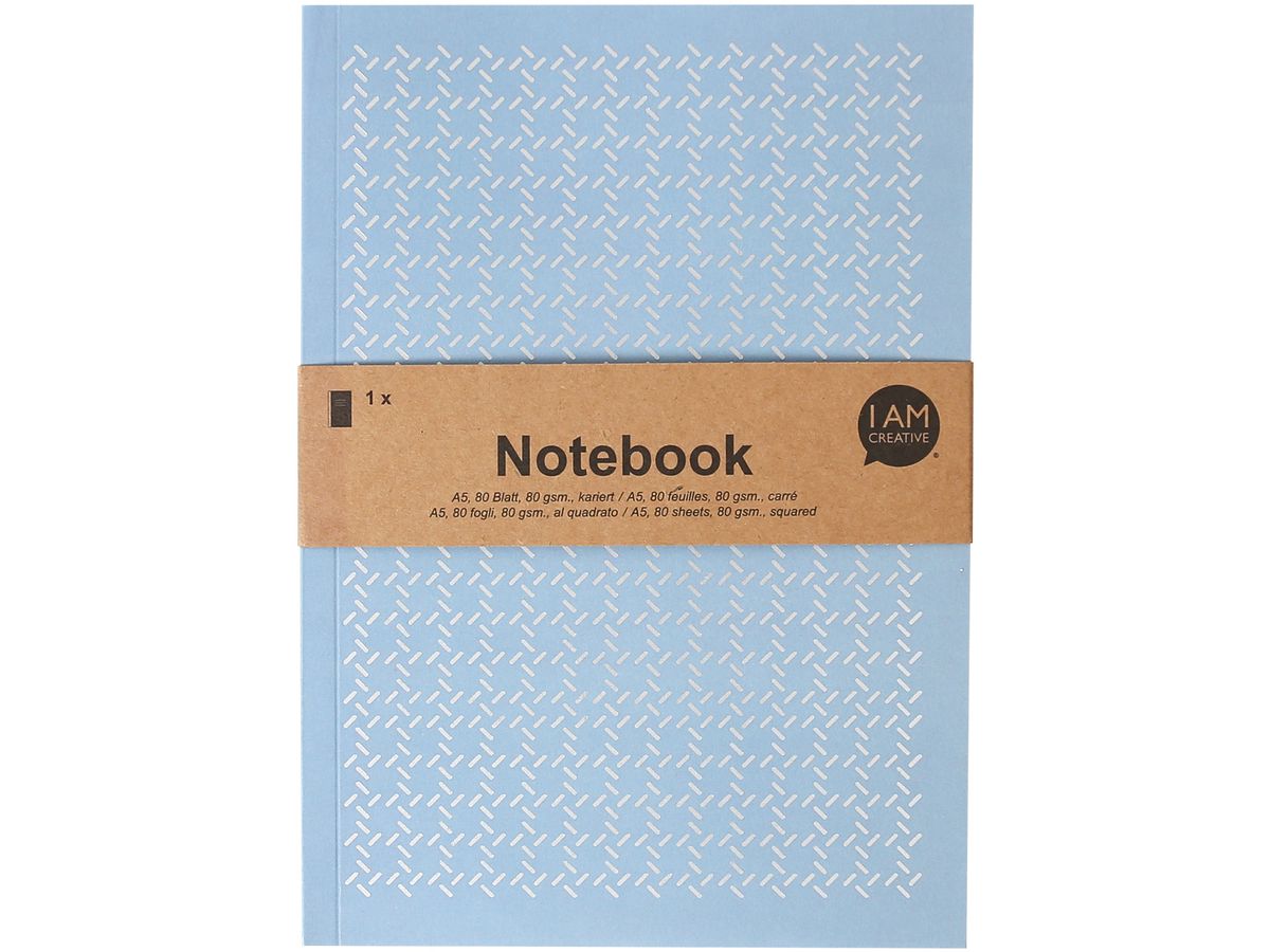 I AM CREATIVE Carnet A5 4005.15 bleu-gris 80 pages (7611983209446)
